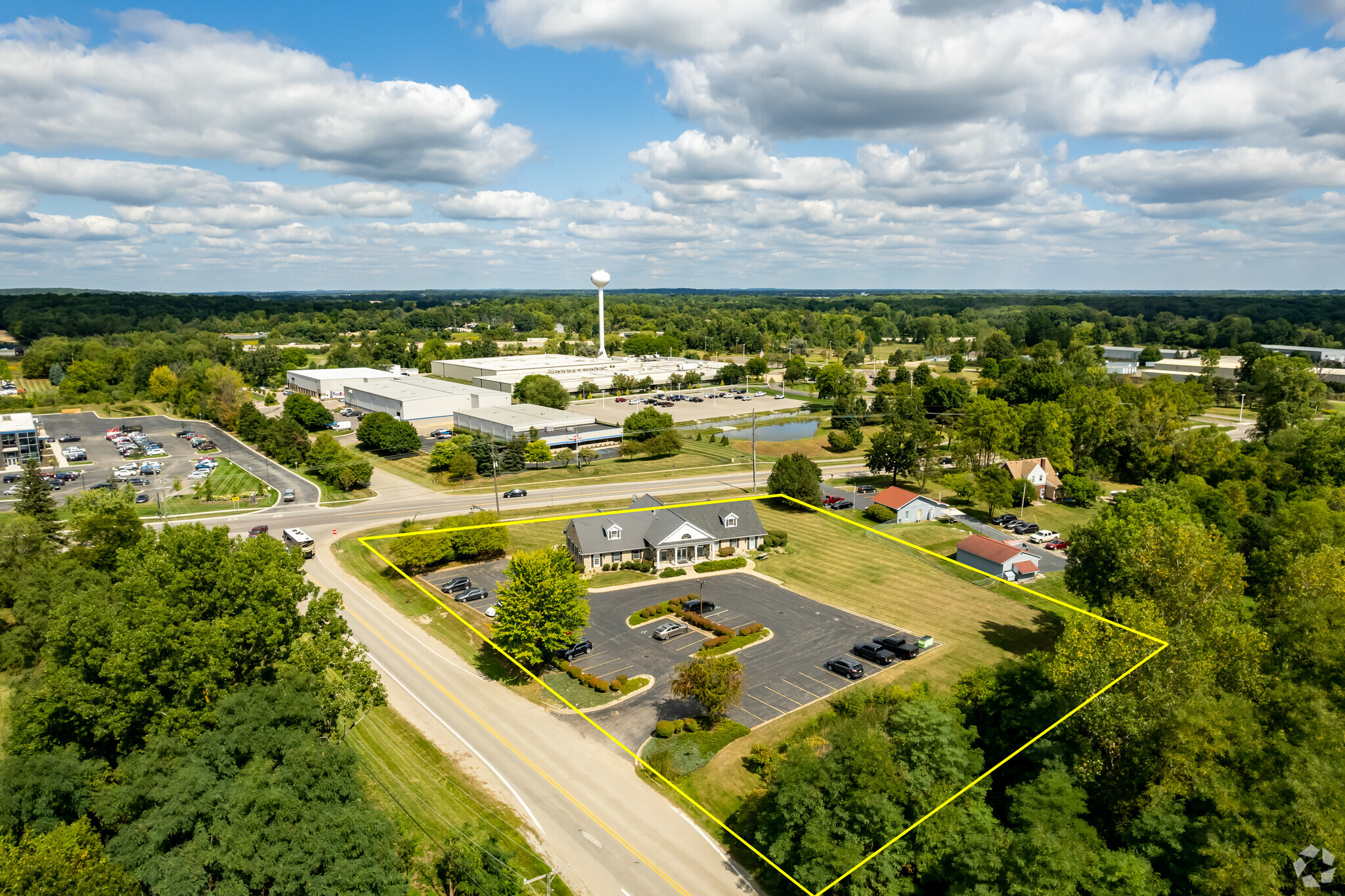 53425-53445 Grand River Ave, New Hudson, MI for sale Aerial- Image 1 of 1