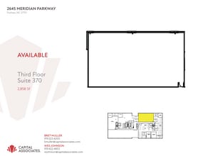 2645 Meridian Pky, Durham, NC à louer Plan d’étage- Image 1 de 1