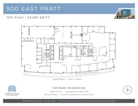 500 E Pratt St, Baltimore, MD for lease Floor Plan- Image 1 of 2