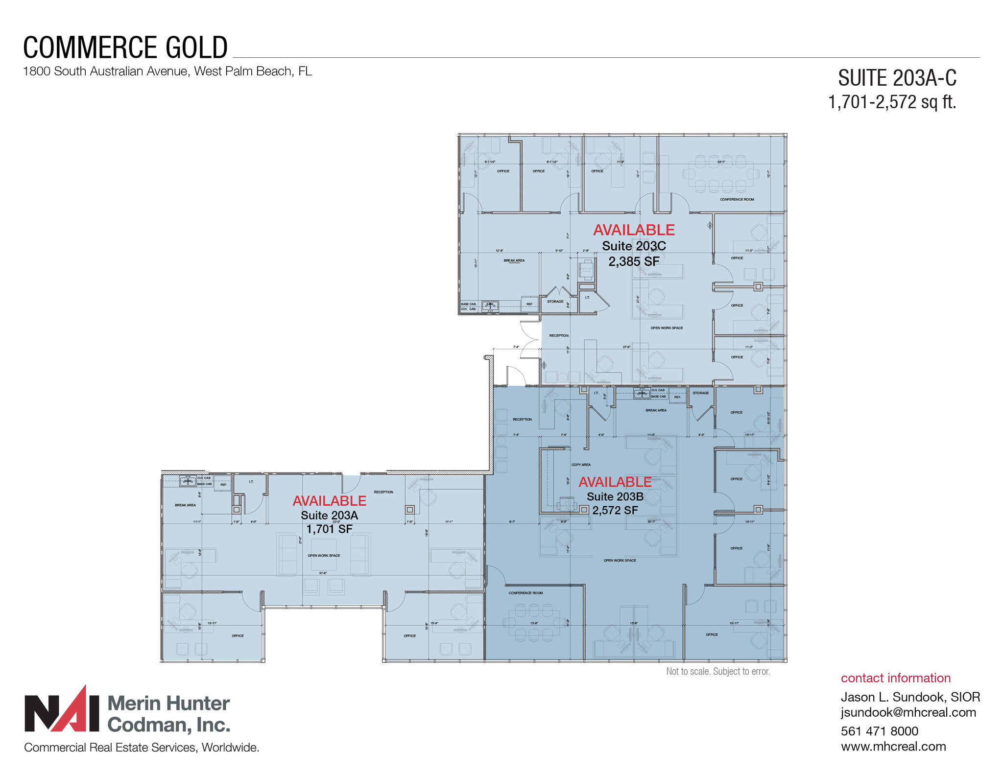 1800 S Australian Ave, West Palm Beach, FL for lease Floor Plan- Image 1 of 3