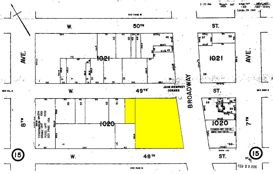 1601-1605 Broadway, New York, NY à louer - Plan cadastral - Image 2 de 5