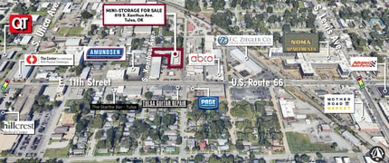 819 S Xanthus Ave, Tulsa, OK - AERIAL  map view - Image1