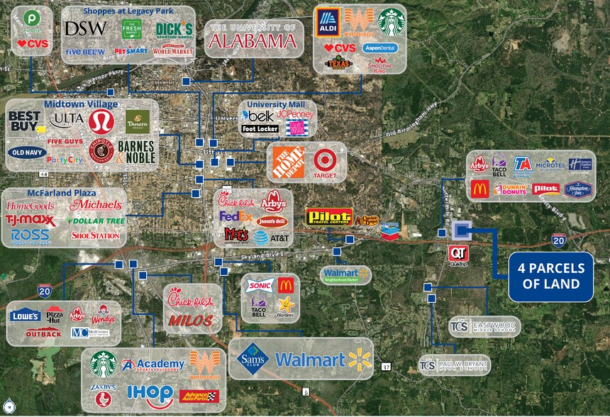 Interstate 20/59, Cottondale, AL à vendre - Aérien - Image 3 de 6