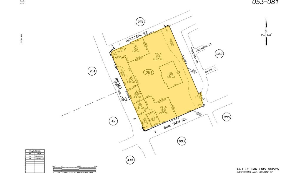 3830 Broad St, San Luis Obispo, CA for sale - Plat Map - Image 3 of 3