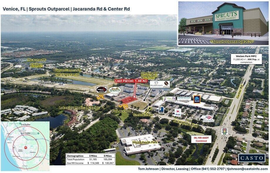 1140 Jacaranda Blvd, Venice, FL à louer - Aérien - Image 1 de 3