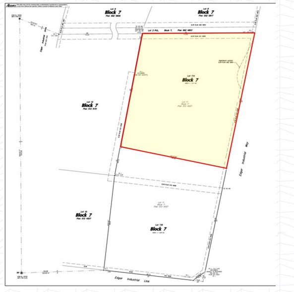 7892 Edgar Industrial Dr, Red Deer, AB à vendre - Plan de site - Image 2 de 2