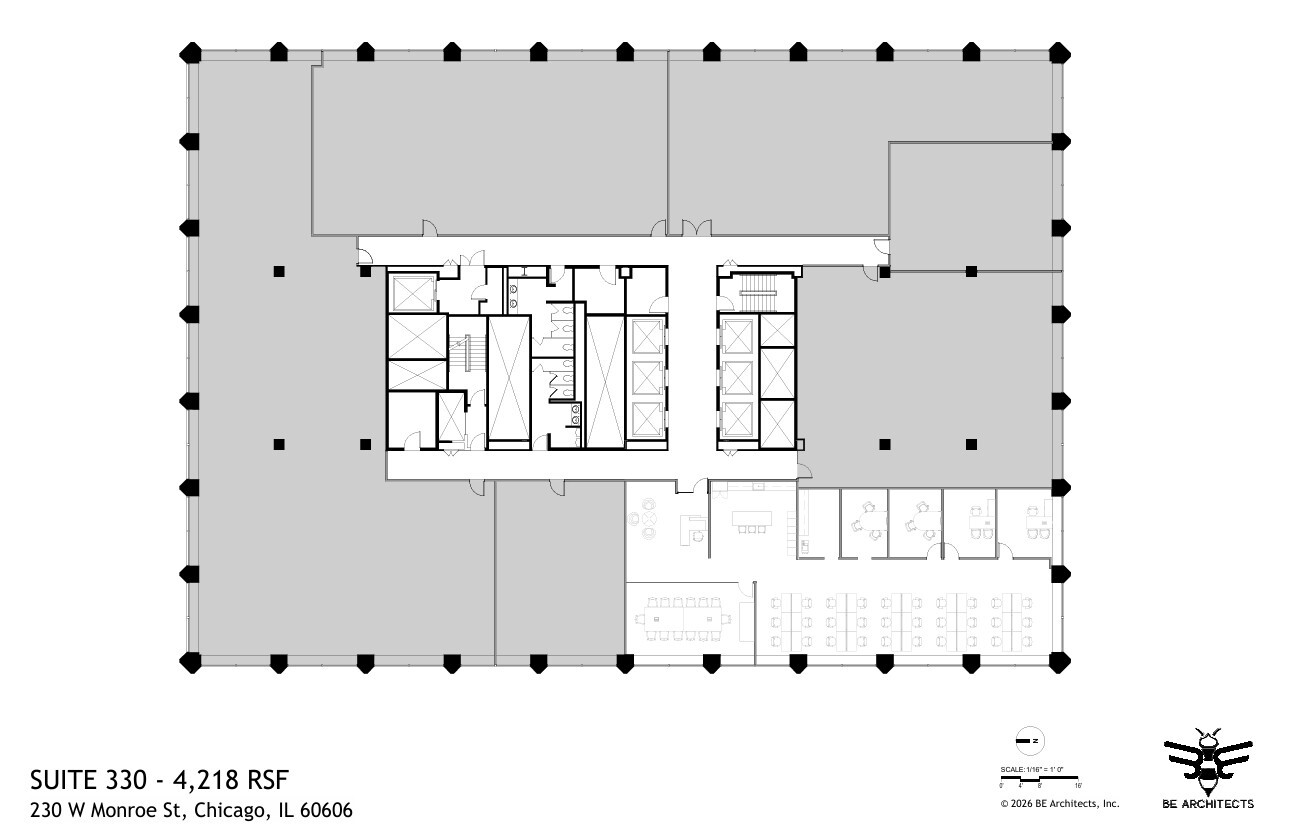 230 W Monroe St, Chicago, IL à louer Plan d’étage- Image 1 de 1