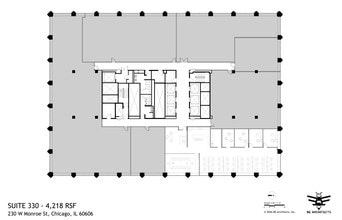230 W Monroe St, Chicago, IL à louer Plan d’étage- Image 1 de 1