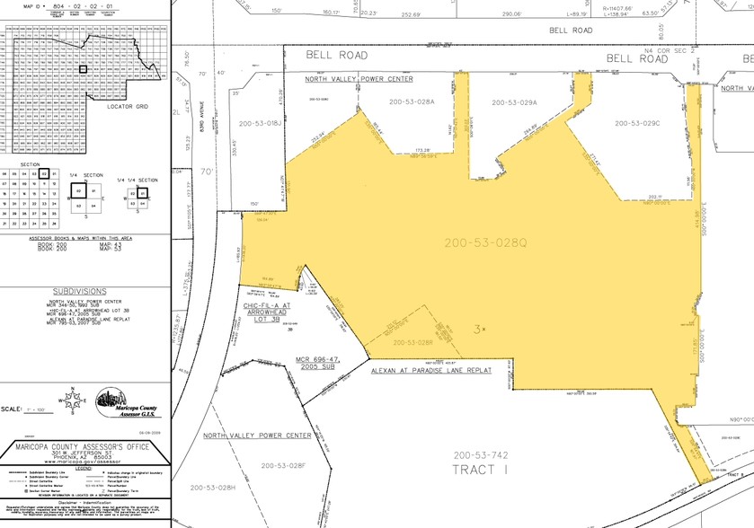 8155-8235 W Bell Rd, Peoria, AZ à vendre - Plan cadastral - Image 1 de 1