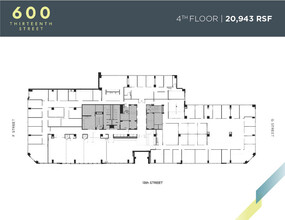 600 13th St NW, Washington, DC à louer Plan d  tage- Image 2 de 10