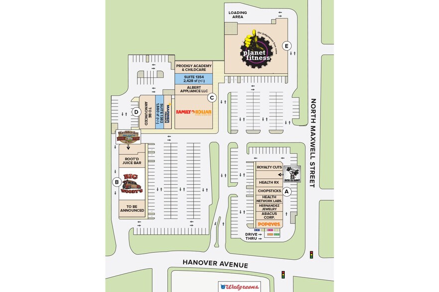 1300-1320 Hanover Ave, Allentown, PA à louer - Plan de site - Image 2 de 12