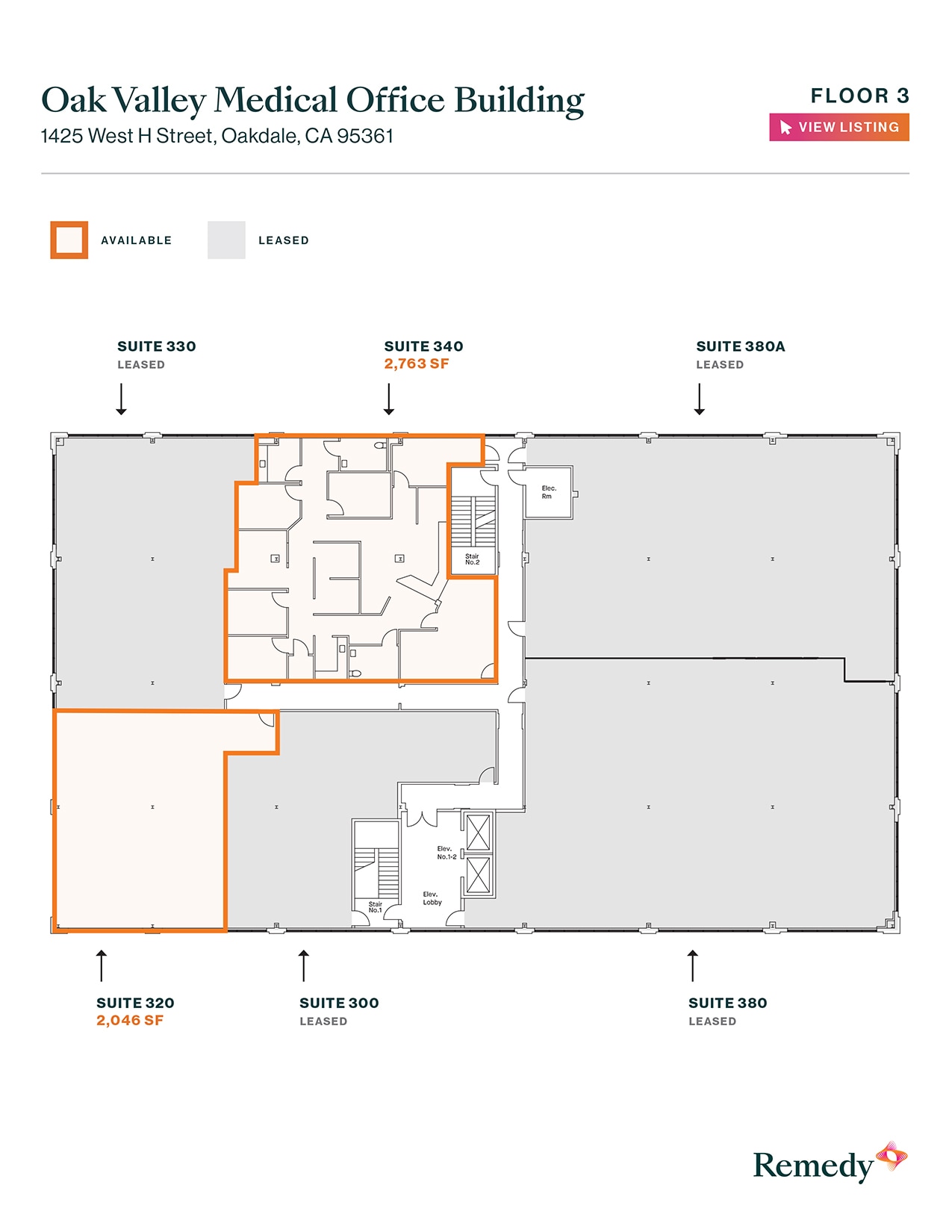 1425 W H St, Oakdale, CA à louer Plan d’étage- Image 1 de 1