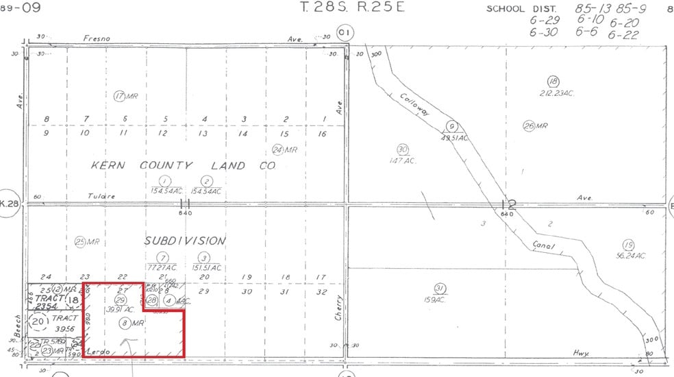 1320 E Lerdo Hwy, Shafter, CA for sale - Plat Map - Image 3 of 40