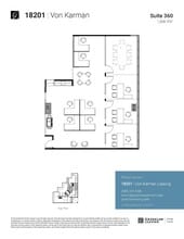 18201 Von Karman Ave, Irvine, CA à louer Plan d’étage- Image 1 de 2