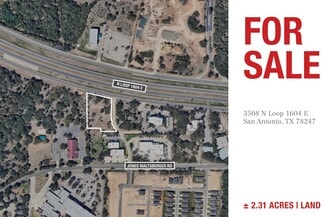 Plus de détails pour 3508 N Loop 1604 E, San Antonio, TX - Terrain à vendre