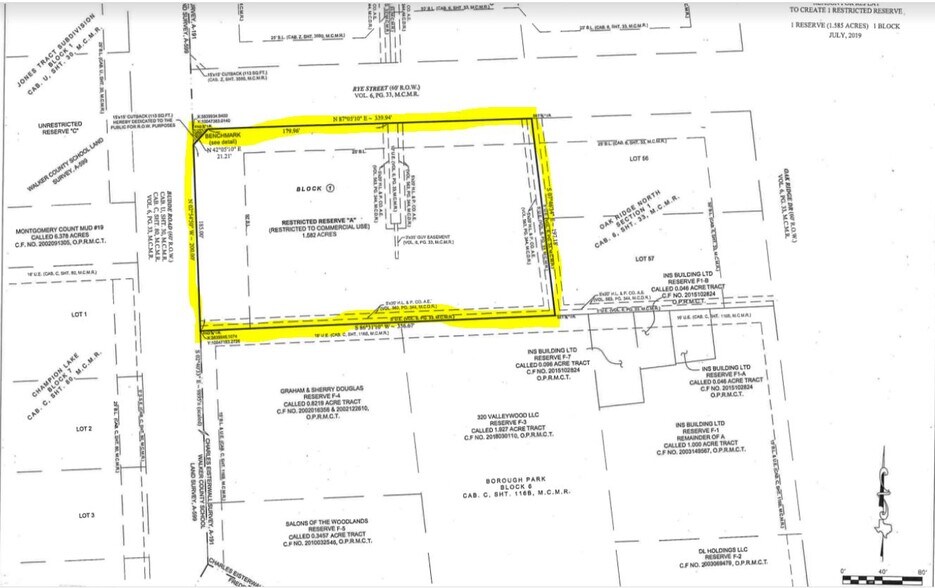225 Rye St, Spring, TX for sale - Plat Map - Image 3 of 4