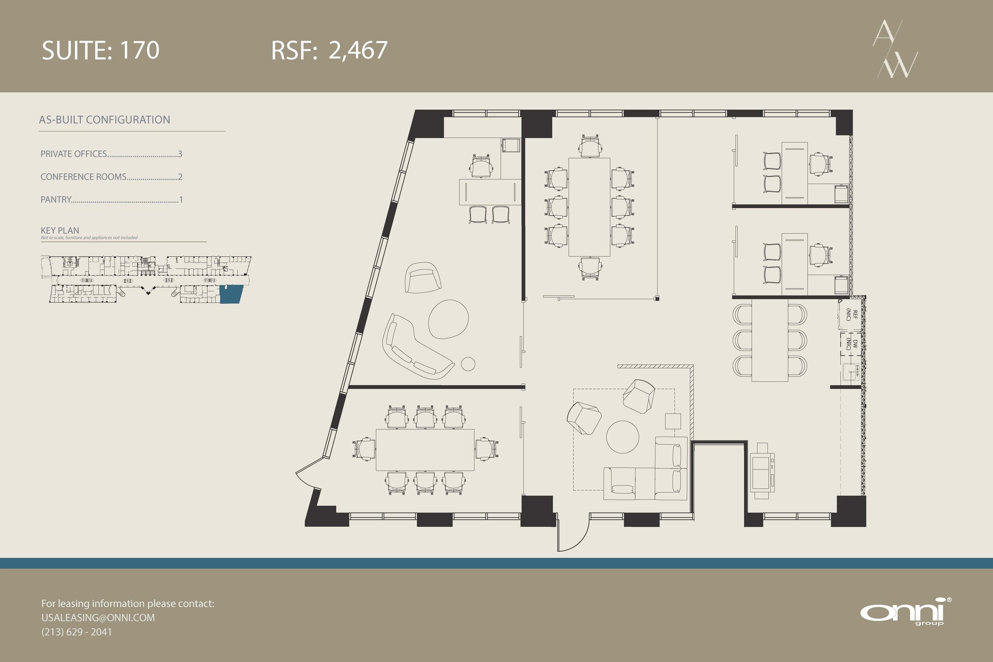 10635 Santa Monica Blvd, Los Angeles, CA à louer Plan d’étage- Image 1 de 1