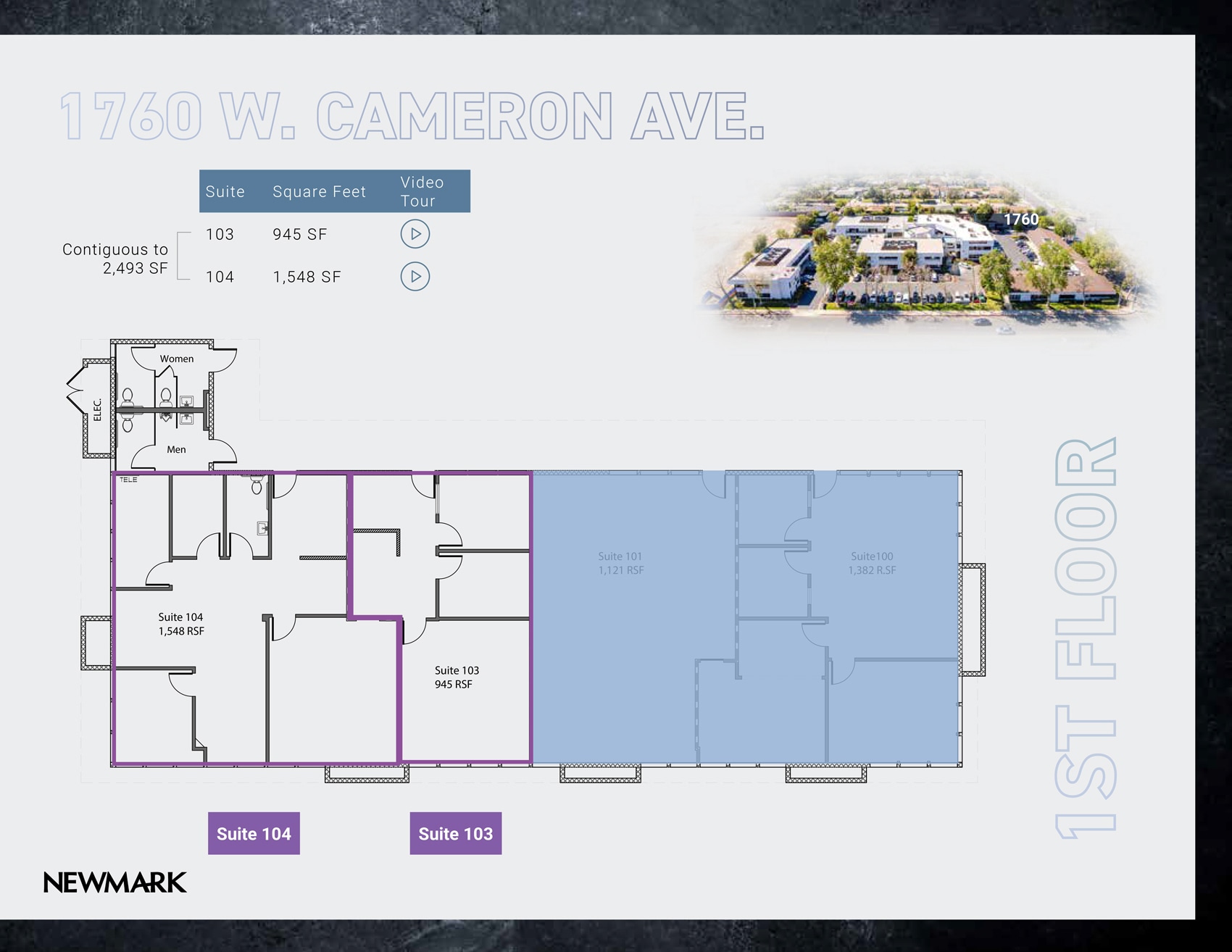 1710 W Cameron Ave, West Covina, CA for lease Floor Plan- Image 1 of 2