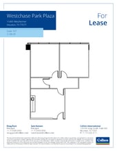 11490 Westheimer Rd, Houston, TX à louer Plan d’étage- Image 1 de 1