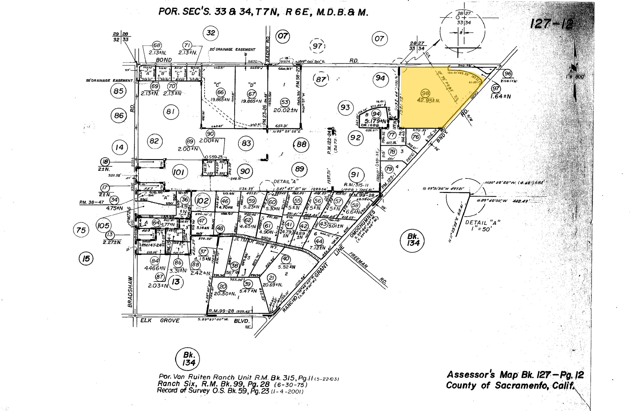 9290 Grantline Rd, Elk Grove, CA à vendre Plan cadastral- Image 1 de 1