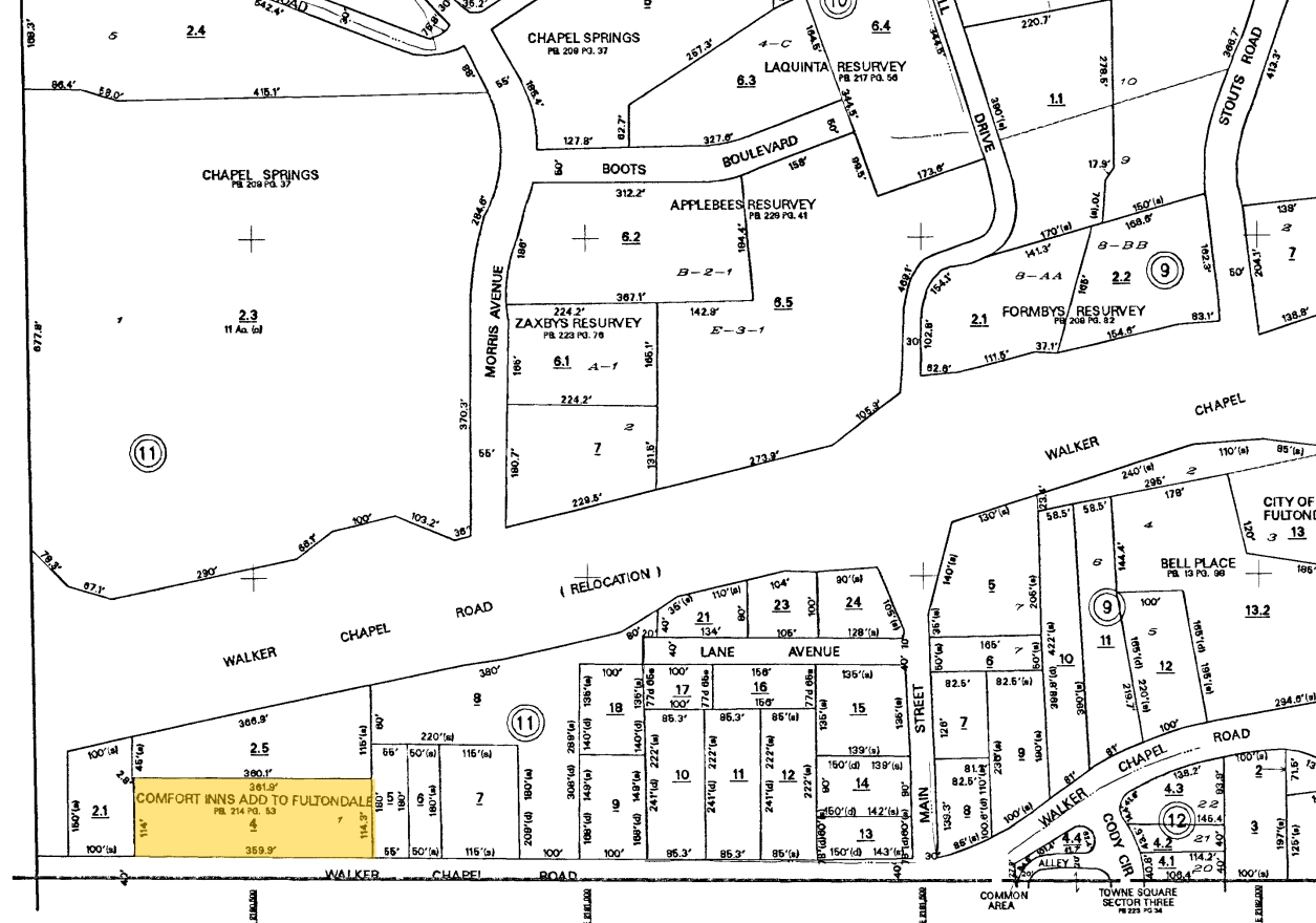 1325 Old Walker Chapel Rd, Fultondale, AL à vendre Plan cadastral- Image 1 de 1