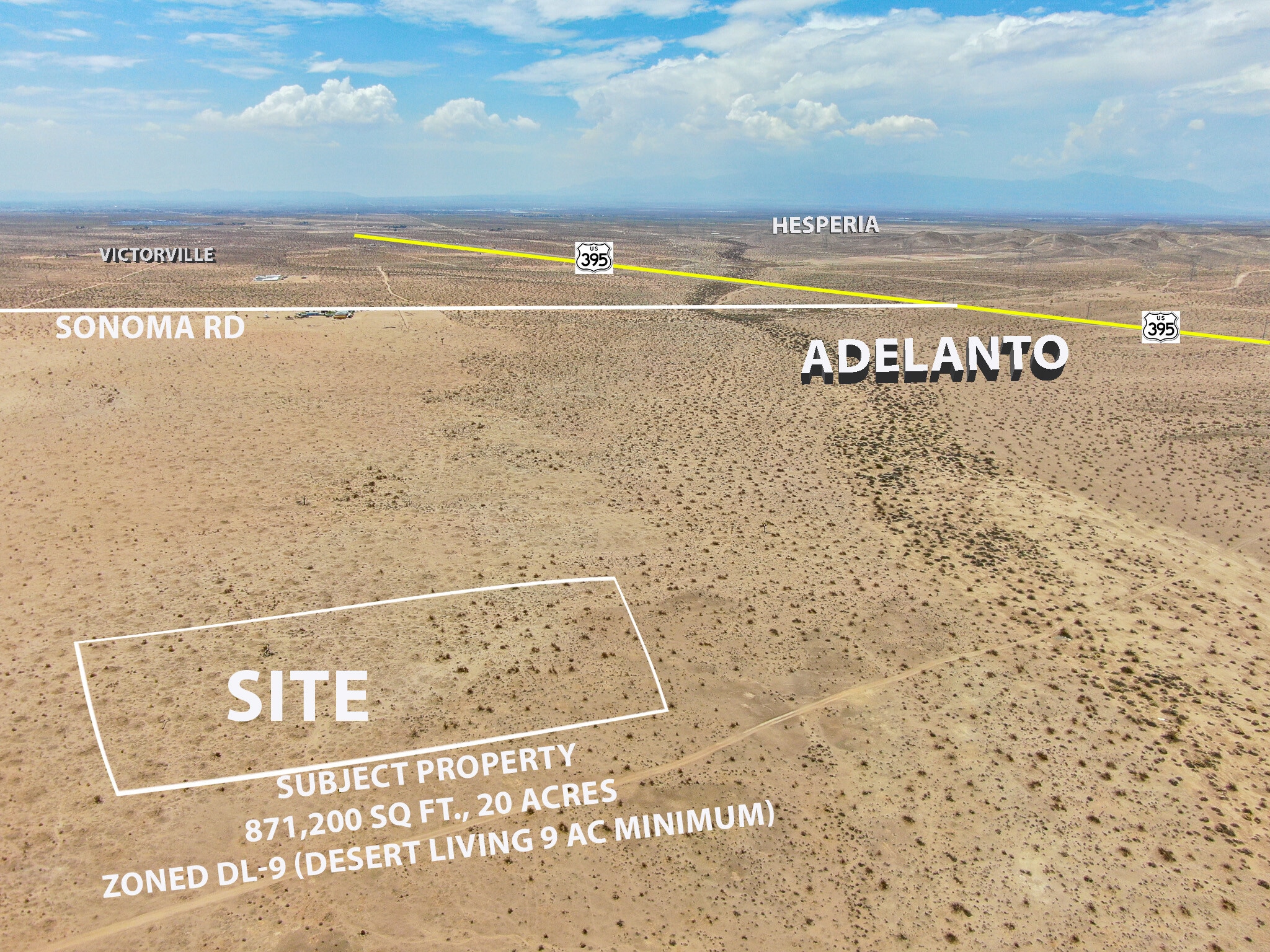 NWC Desert Flower Rd & Topaz, Adelanto, CA for sale Primary Photo- Image 1 of 7