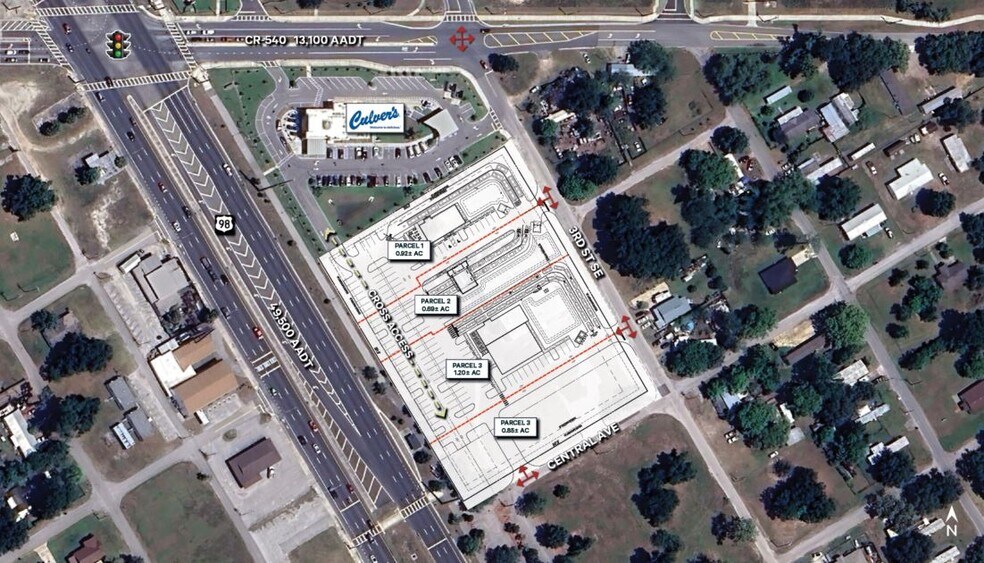 Central Ave & 3rd St SE, Lakeland, FL à louer - Plan de site - Image 2 de 2