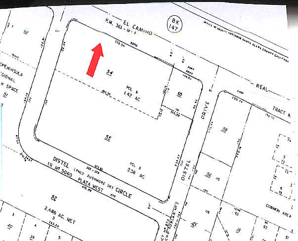 5050 W El Camino Real, Los Altos, CA for lease - Plat Map - Image 3 of 15