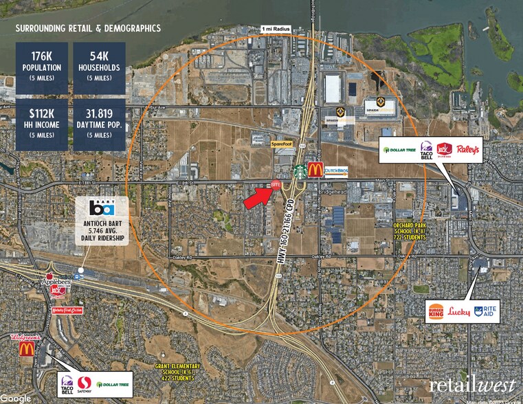 E 18th Street, Antioch, CA for lease - Aerial - Image 2 of 4