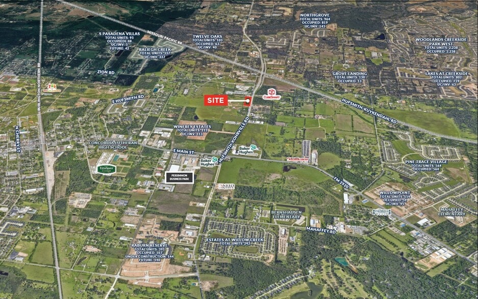 24000 Fm 2978, Tomball, TX for sale - Aerial - Image 2 of 2