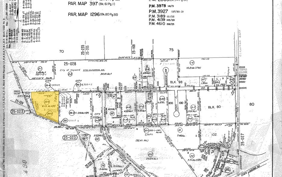 3670-3684 Enterprise Ave, Hayward, CA for lease - Plat Map - Image 2 of 5