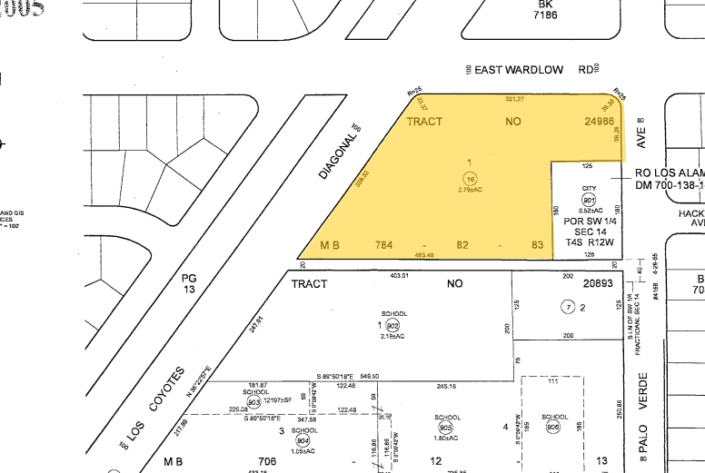 3380 N Los Coyotes Diagonal, Long Beach, CA for sale - Plat Map - Image 3 of 8