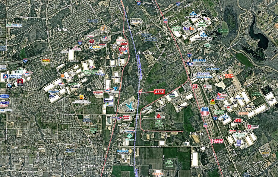 NWC of Lancaster-Hutchins Rd, Dallas, TX à vendre - Aérien - Image 3 de 3