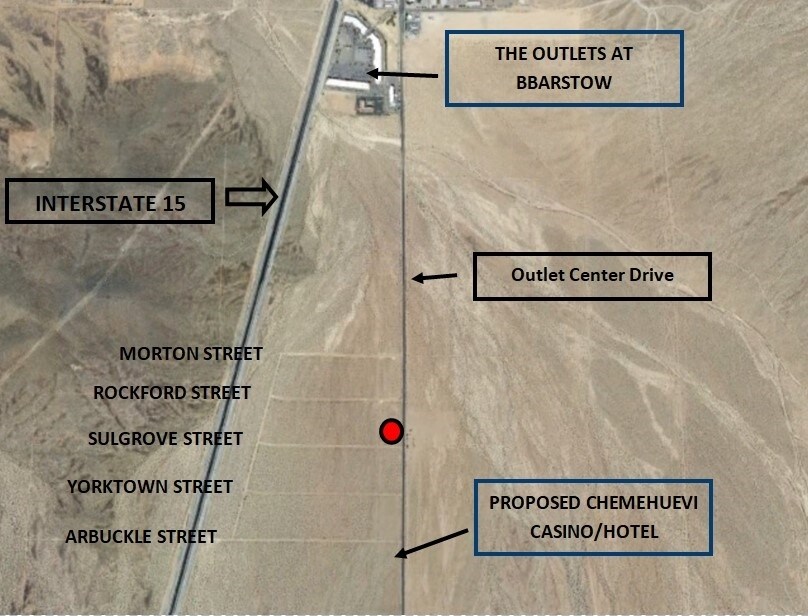 Outlet Center Dr, Barstow, CA for sale Aerial- Image 1 of 3