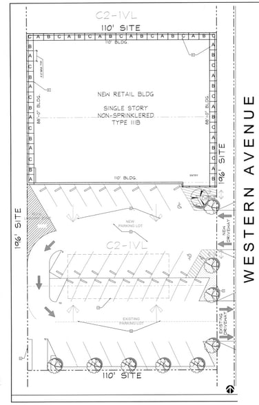 9137 S Western Ave, Los Angeles, CA à louer - Plan cadastral - Image 3 de 4