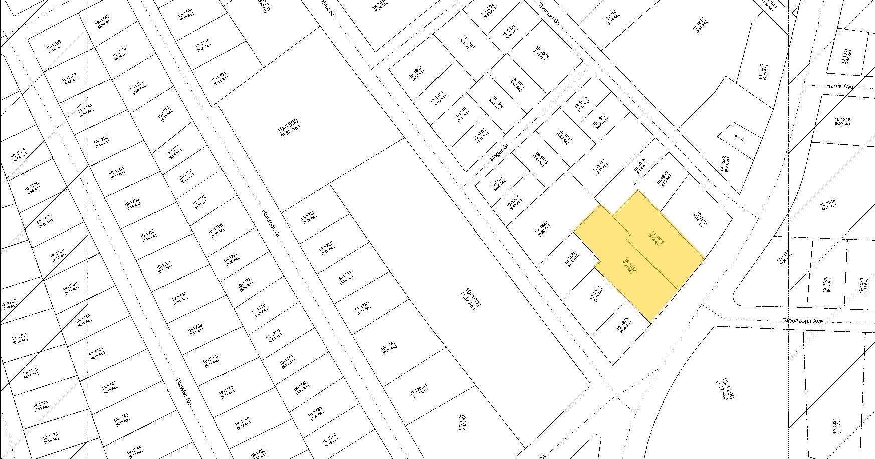 761-769 Centre St, Jamaica Plain, MA à vendre Plan cadastral- Image 1 de 1