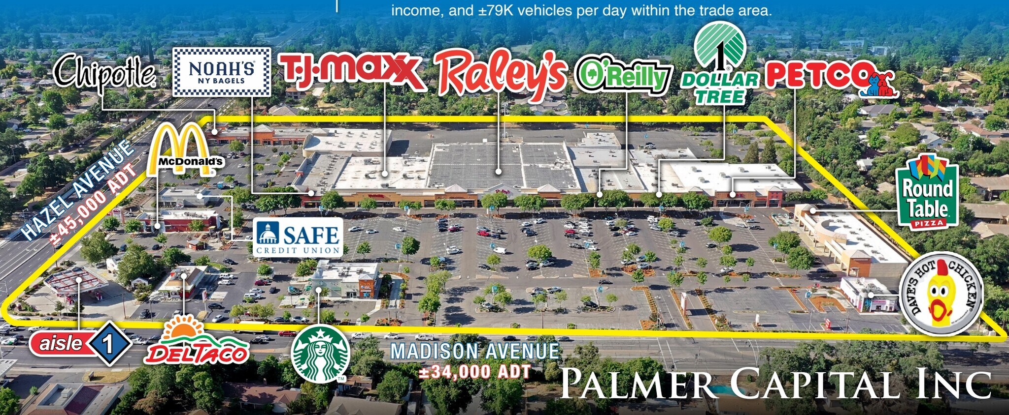 Madison Marketplace portefeuille de 8 propriétés à vendre sur LoopNet.ca Aérien- Image 1 de 14