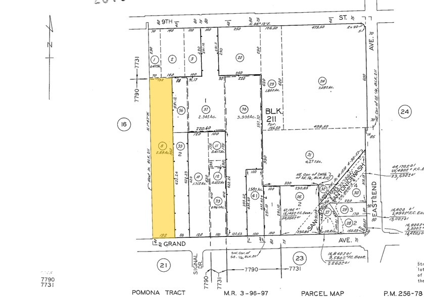 1415 E Grand Ave, Pomona, CA à louer - Plan cadastral - Image 2 de 2