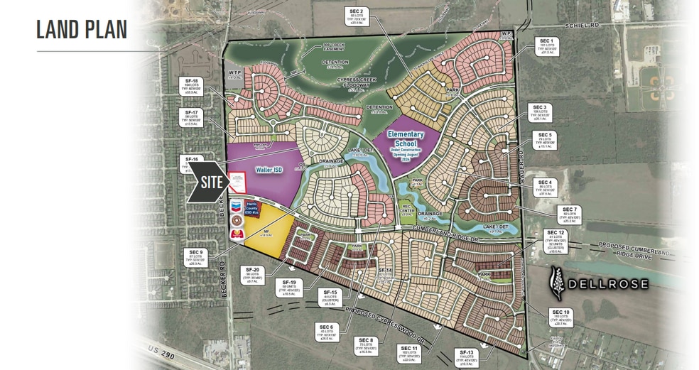 NEC of Becker Rd & Cumberland Ridge dr, Hockley, TX for sale - Building Photo - Image 2 of 3