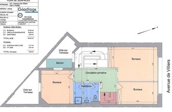 121 Avenue De Villiers, Paris à vendre Plan d’étage- Image 1 de 2