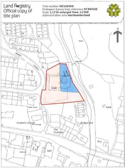 Brierley Gdns, Otterburn for sale - Plat Map - Image 2 of 8