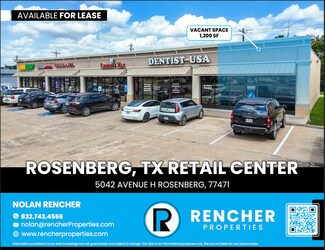 Plus de détails pour 5042 Avenue H, Rosenberg, TX - Commerce de détail à louer