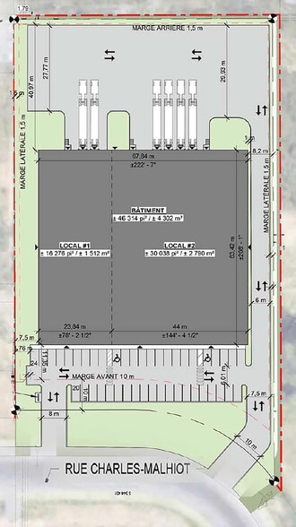 4650 Rue Charles-Malhiot, Trois-Rivières, QC à louer - Plan d’étage - Image 2 de 6