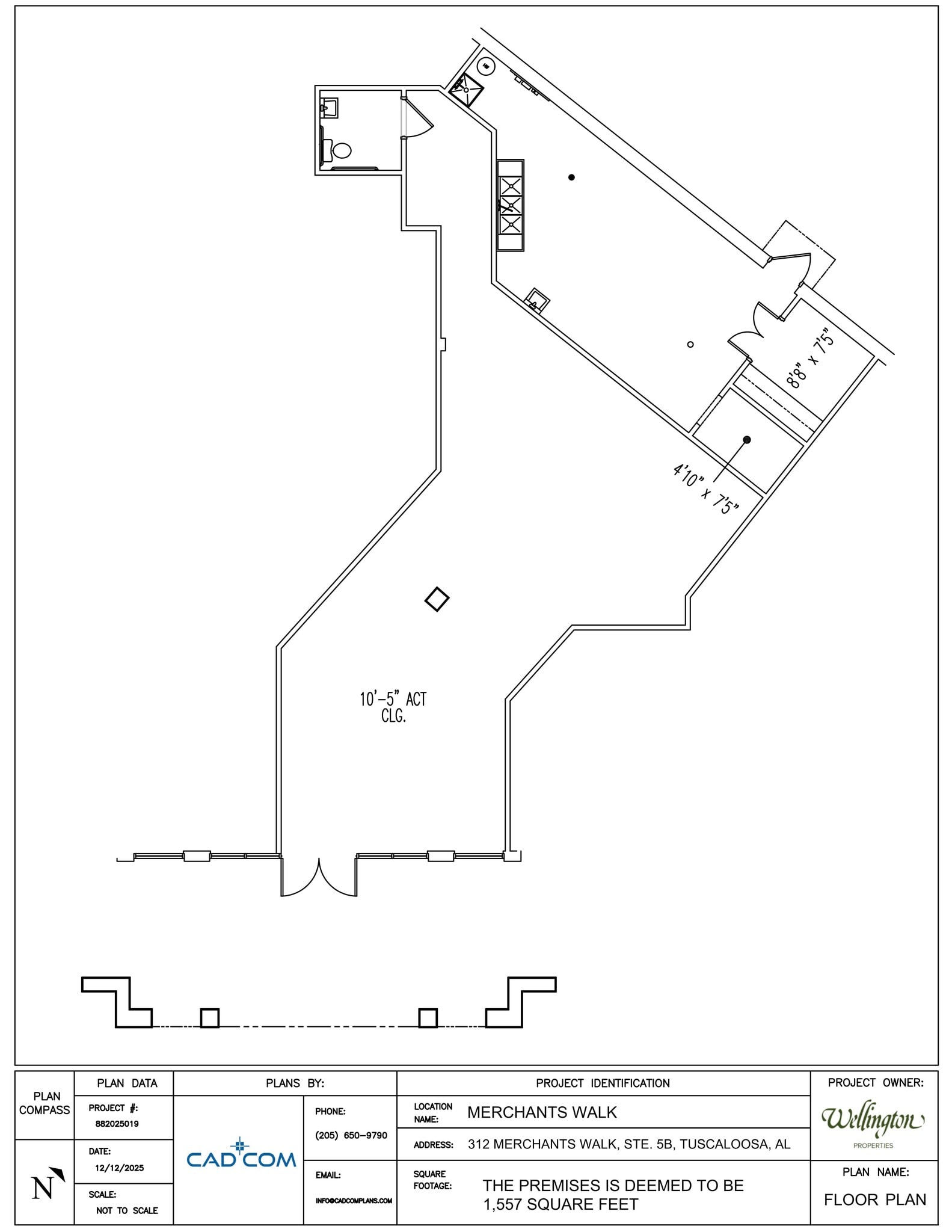 312 Merchants Walk, Tuscaloosa, AL à louer Plan de site- Image 1 de 1