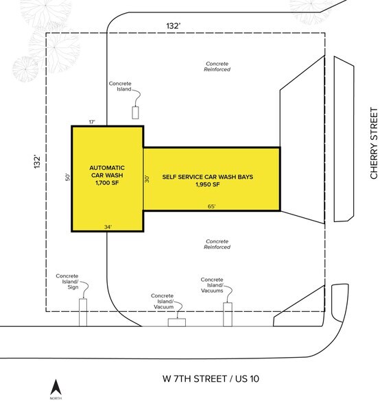 506 W 7th St, Evart, MI à vendre - Plan de site - Image 2 de 2