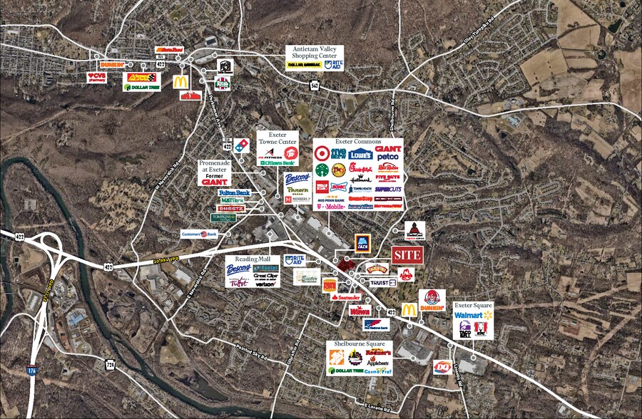 4851 Perkiomen Ave, Reading, PA à louer - Aérien - Image 3 de 3