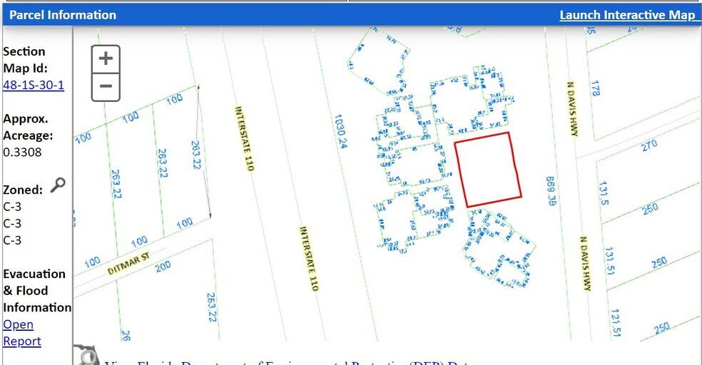 4500 BLK N Davis hwy, Pensacola, FL à vendre - Aérien - Image 3 de 3