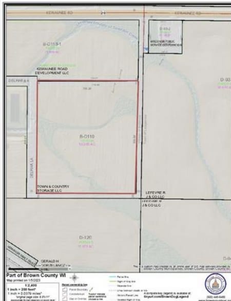 3455 Delmar Ln, Green Bay, WI for sale - Plat Map - Image 2 of 3