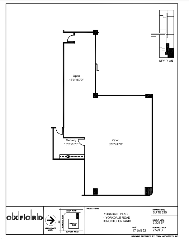 1 Yorkdale Rd, Toronto, ON for lease Floor Plan- Image 1 of 1