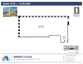 801 Cherry St, Fort Worth, TX for lease Floor Plan- Image 1 of 4